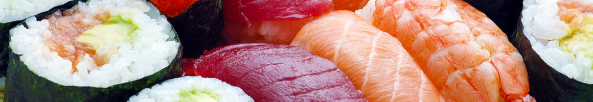 Eating Asian Fusion Japanese Sushi at Samurai Japanese Steakhouse & Sushi Bar restaurant in Navarre, FL.